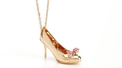 The Miss Vara pendant is part of Ferragamo's Miniature Preziose collection. Courtesy Salvatore Ferragamo Jewels