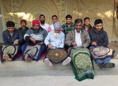 The Khatri family are keeping the dying art of rogan painting alive. Photo: Mohammed Jabbar Khatri