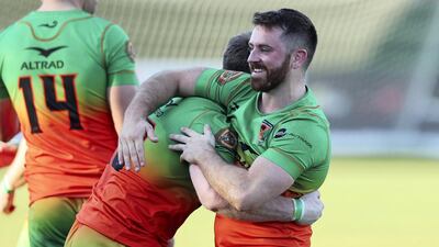 Dubai Knights Eagles celebrate their victory