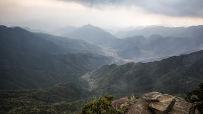 Saudi Arabia's Public Investment Fund is launching the Soudah Development Company that will invest $3bn in tourism infrastructure and attractions in the mountain region of Asir. Courtesy PIF