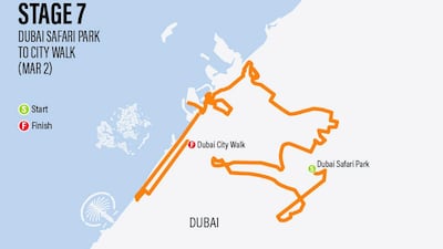 Stage 7 (145km): Dubai Stage - sprint stage starting at Dubai Safari Park, ending at City Walk