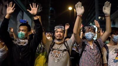 Hong Kong’s 28,000-strong police force have been struggling to contain the youth-led movement that has shown little sign of waning after three weeks of standoffs. Alex Gogle/AFP Photo