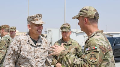 Maj Gen Sean Salene, the current US Centcom deputy commander, pictured at Al Dhafra Air Base in the UAE in 2022. He is in line for a promotion