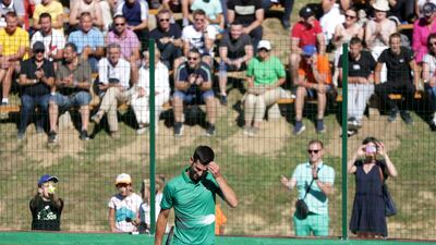 "The message of this day is peace, sport, future and health", he added while several hundred fans seated near a dense forest welcomed him with a big applause. Reuters