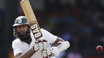 Hashim Amla took over the mantle of South Africa’s captain at the start of the two Tests against Sri Lanka. Dinuka Liyanawatte / Reuters