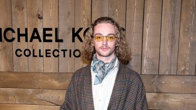 No 3 - caught napping: Everton midfielder Tom Davies's 'dressing gown' at New York Fashion Week in 2020. Getty