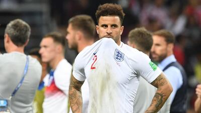 Kyle Walker praised his England teammates and manager Gareth Southgate following their 2-1 defeat to Croatia in the World Cup semi-final. EPA