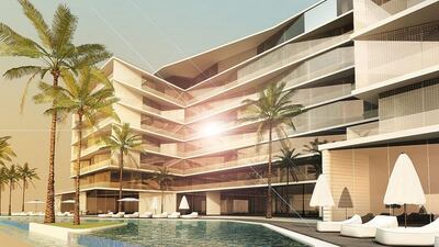 A rendering of R Hotels' new resort on the Palm Jumeirah. Courtesy R Hotels
