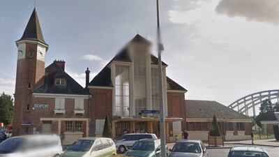 A family were shot dead in front of the train station in Noyon. GoogleMaps