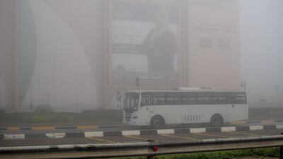 The fog was expected to lift by late morning.