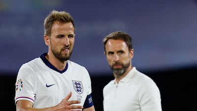 Soccer Football - Euro 2024 - Group C - England v Slovenia - Cologne Stadium, Cologne, Germany - June 25, 2024 England's Harry Kane and manager Gareth Southgate after the match REUTERS / Wolfgang Rattay