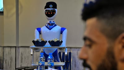 The futuristic servers are the result of technology developed in part in the northern city, formerly the stronghold of the militant Islamic State group.