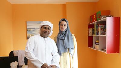 Saleh Al Mansoori and his wife Tamara Tagliapietra established the Dimensions Centre in Fujairah in 2015. Pawan Singh / The National