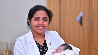 Dr Priyadarshini Lingaraj, specialist gynecologist at LLH Hospital, delivered baby girl Amariah Kheziah at 12.01am.