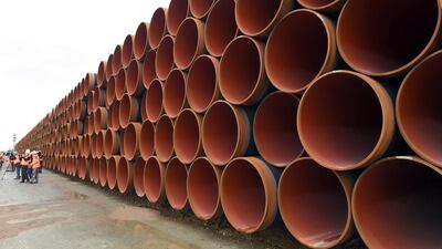 State Department diplomat Sandra Oudkirk says the United States opposes the Nord Stream 2 gas pipeline because it could increase Russia's "malign influence" in Europe. Stefan Sauer/dpa via AP