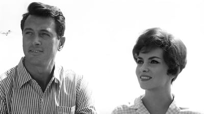 American actor Rock Hudson and Lollobrigida, pictured here in 1960, starred together in the film Come September. AP