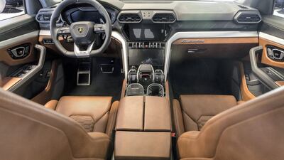 The Urus toured the UAE's royal palaces before being unveiled in Dubai. Antonie Robertson / The National