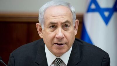 Prime Minister Benjamin Netanyahu was indicted in January on charges of bribery, fraud and breach of trust. He denies any wrongdoing in all three cases.