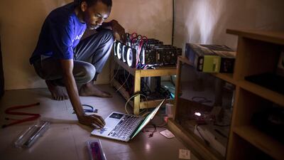Eugene Mutai's entrepreneurship took him from labourer to bitcoin miner and programmer in what he believes is the biggest wealth distribution system. Luis Tato/Bloomberg