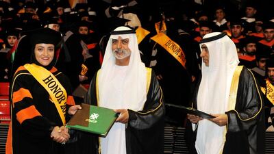 Under the patronage of Sheikh Hamdan bin Zayed, the Ruler’s Representative in the Western Region and President of Abu Dhabi University’s Board of Regents, Abu Dhabi University recently celebrated the graduation of 1,080 undergraduate and postgraduate students of its tenth graduating class. Wam