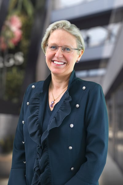 Clare Turnbull says pupils need to openly discuss issues of mental health. Photo: Royal Grammar School Guildford Dubai