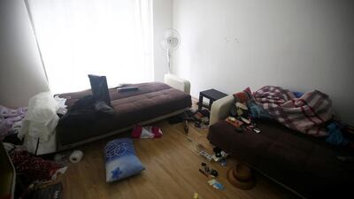 The living room of a hideout where the alleged attacker of Reina nightclub was caught by Turkish police. Osman Orsal / Reuters