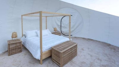 Bubble tents come with never-ending views of Jebel Hafeet mountain and the desert landscape
