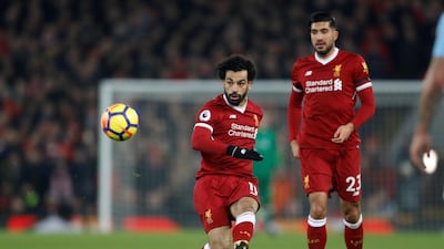 Right midfield: Mohamed Salah (Liverpool) – A glorious goal from 45 yards proved the decider against Liverpool. The Egyptian’s pace and skill were features of a thriller. Carl Recine / Reuters
