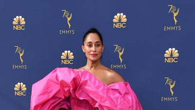 Tracee Ellis Ross wears Valentino to the 2018 Primetime Emmy Awards. EPA