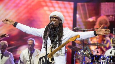 Nile Rodgers performed with Chic on Sunday as part of the Mawazine Festival in Rabat Morocco. Courtesy Sife El Amine