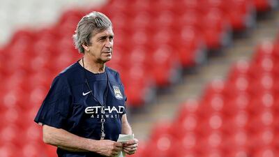 Former Manchester City manager Manuel Pellegrini shown in Abu Dhabi in May 2014. Satish Kumar / The National