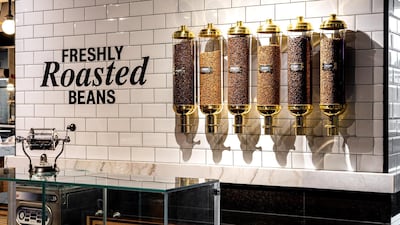 The menu at Black Coffee by Cafe Younes offers styles such as Chemex, V60, Syphon, Aeropress, cold brew, kalita wave and moka pot, along with the traditional French press and filtered brews