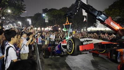 Marussia began the 2015 season in financial difficulty. Even after Manor coming aboard to secure finances there were plenty of bumps along the way, such as Will Stevens’s crash during the second practice session at the Singapore in September. Joseph Nair / AP Photo