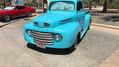 A classic Ford F-1 truck at the Adrenagy Motor Show. Adam Workman / The National
