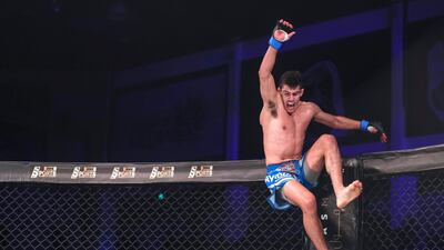 Alex Martinez celebrates his win against Anas Siraj Mounir.