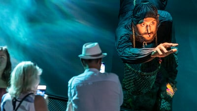 Visitors pictured at Alif, the Mobility Pavilion, on Saturday morning for the official opening of Expo City Dubai. All photos: Antonie Robertson / The National