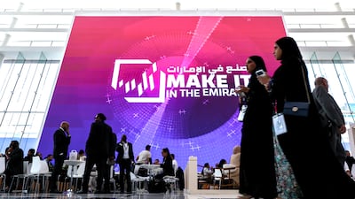 The Make it in the Emirates event has added Dh12 billion to an existing Dh168 billion pipeline of projects. Victor Besa / The National