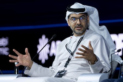 Talal Al Dhiyebi, group chief executive of Aldar Properties. Ryan Lim for The National
