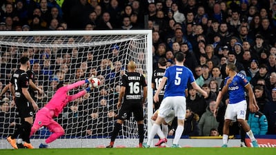 Salomon Rondon scores Everton's second goal. Reuters