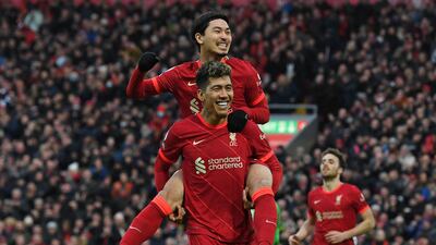 Roberto Firmino - 7: The Brazilian linked play and added some incisive touches. His pressing forced the third goal. AFP