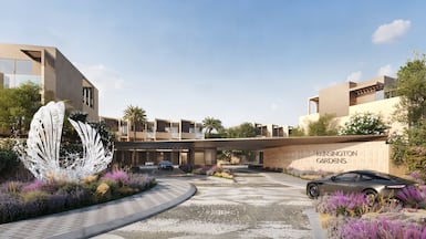 The Kensington Gardens residences, located in Nakheel's Greenwood community, will be available to move into by 2027. Photo: Leos Developments / Nakheel