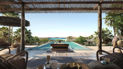 Six Senses Amaala offers panoramic views over Hijaz Cove and the Red Sea. Photo: Six Senses