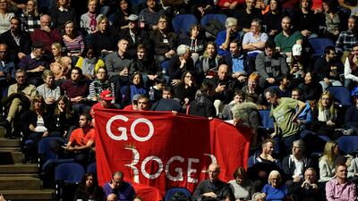 Roger Federer fans at London's O2 Arena. Reuters