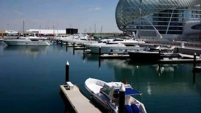 ABU DHABI, UNITED ARAB EMIRATES - - - October 31, 2012 -- - Yas Marina for a story that Eugene is doing. ( DELORES JOHNSON / The National )