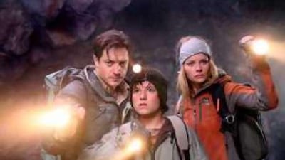 Brendan Fraser (left) makes for a lacklustre star, especially when compared to James Mason in the original 1959 adaptation.