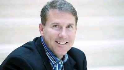 The American author Nicholas Sparks before the opening ceremony of the Emirates Airline Literature Festival.