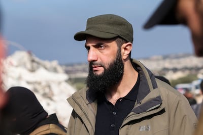 Hayat Tahrir Al Sham chief Abu Muhammad Al Jolani in 2024. AFP