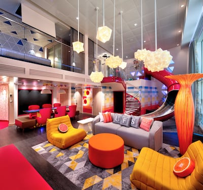 The Suite Neighbourhood debuts the grandest Ultimate Family Suite complete with an in-suite slide, cinema, private balcony and whirlpool.