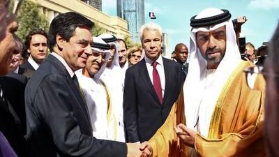 Sheikh Hamed bin Zayed Al Nahyan, Chief of the Crown Prince Court Abu Dhabi, was joined by Francois Fillon, the French Prime Minister, Georges Molinie, the President of the University and other dignitaries and guests at the inauguration of the new Paris Sorbonne campus on Al Reem Island.