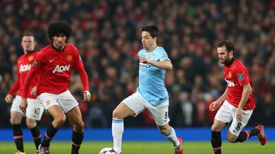 Samir Nasri says he expects a rough welcome at Emirates Stadium when Manchester City visit London to play Arsenal. Alex Livesey / Getty Images